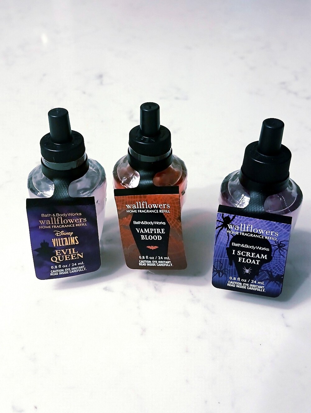 3 Pack Disney Villains Halloween Bath & Body Works Fragrance Wallflower Refills